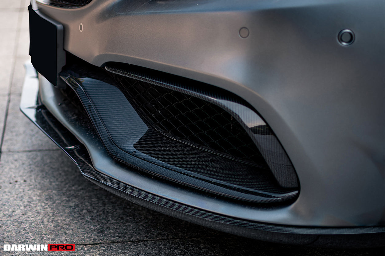 DarwinPRO 2015-2021 Mercedes Benz W205 C63 S AMG Coupe BKSS Style Carbon Fiber Front Lip