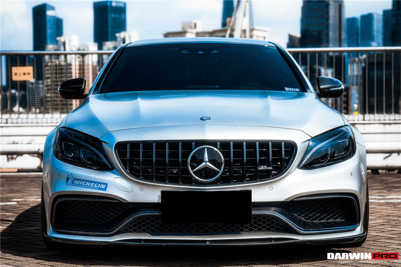DarwinPRO 2015-2021 Mercedes Benz W205 C63 S AMG Coupe BKSS Style Carbon Fiber Front Lip