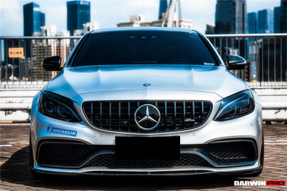 DarwinPRO 2015-2021 Mercedes Benz W205 C63 S AMG Coupe BKSS Style Carbon Fiber Front Lip