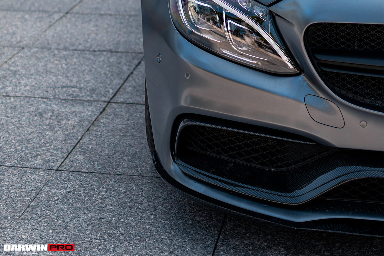 DarwinPRO 2015-2021 Mercedes Benz W205 C63 S AMG Coupe BKSS Style Carbon Fiber Front Lip