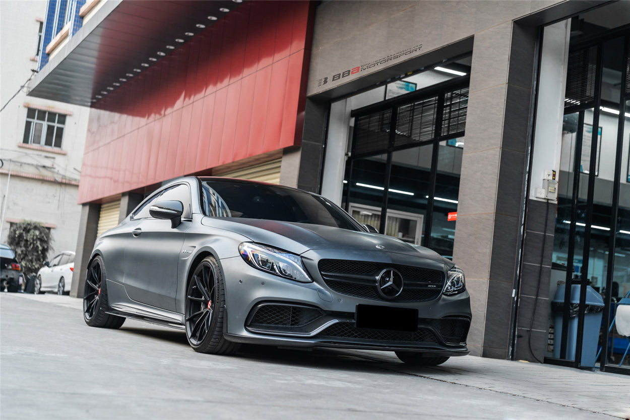 Borde delantero de fibra de carbono DarwinPRO 2015-2021 Mercedes Benz W205 C63 S AMG Sedán estilo BKSS