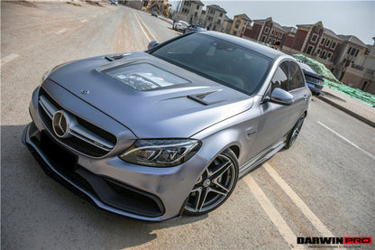 Borde delantero de fibra de carbono DarwinPRO 2015-2021 Mercedes Benz W205 C63 S AMG Sedán estilo BKSS