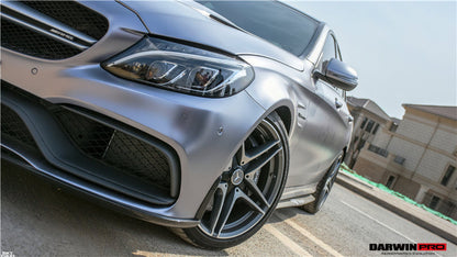 Borde delantero de fibra de carbono DarwinPRO 2015-2021 Mercedes Benz W205 C63 S AMG Sedán estilo BKSS