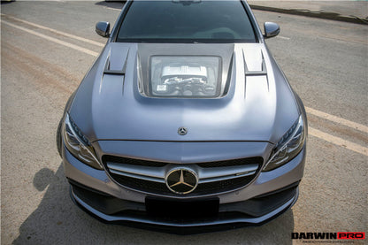 Borde delantero de fibra de carbono DarwinPRO 2015-2021 Mercedes Benz W205 C63 S AMG Sedán estilo BKSS