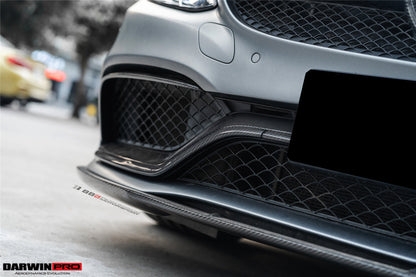 Borde delantero de fibra de carbono DarwinPRO 2015-2021 Mercedes Benz W205 C63 S AMG Sedán estilo BKSS