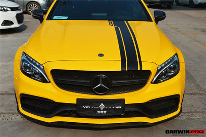 Borde delantero de fibra de carbono DarwinPRO 2015-2021 Mercedes Benz W205 C63 S AMG Sedán estilo BKSS