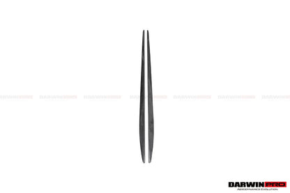 Extensión de faldones laterales de fibra de carbono DarwinPRO para Mercedes Benz W205 C63 AMG C43 Clase C Sedán 2015-2021