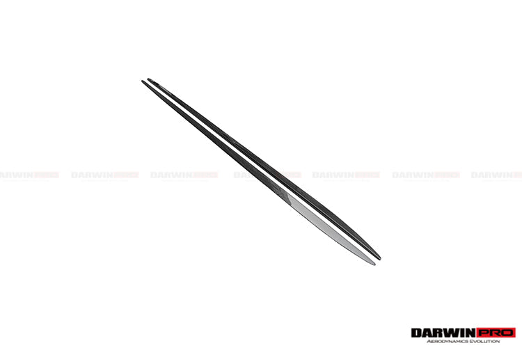 Extensión de faldones laterales de fibra de carbono DarwinPRO para Mercedes Benz W205 C63 AMG C43 Clase C Sedán 2015-2021