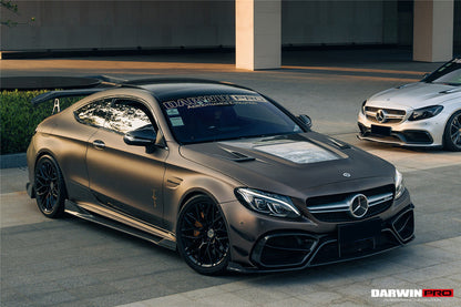 Capó de fibra de carbono parcial DarwinPRO para Mercedes Benz W205 C63 y S AMG IMP Performance (2015-2021)