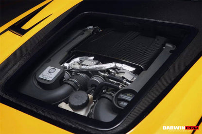 Capó de fibra de carbono parcial DarwinPRO para Mercedes Benz W205 C63 y S AMG IMP Performance (2015-2021)