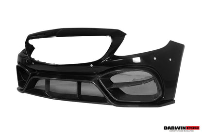 Juego de parachoques delantero DarwinPRO para Mercedes Benz W205 Clase C Coupé IMP Design (2016-2023) | Compatible con C300, C400 y C43AMG