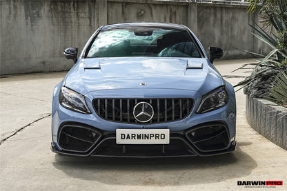 Juego de parachoques delantero DarwinPRO para Mercedes Benz W205 Clase C Coupé IMP Design (2016-2023) | Compatible con C300, C400 y C43AMG
