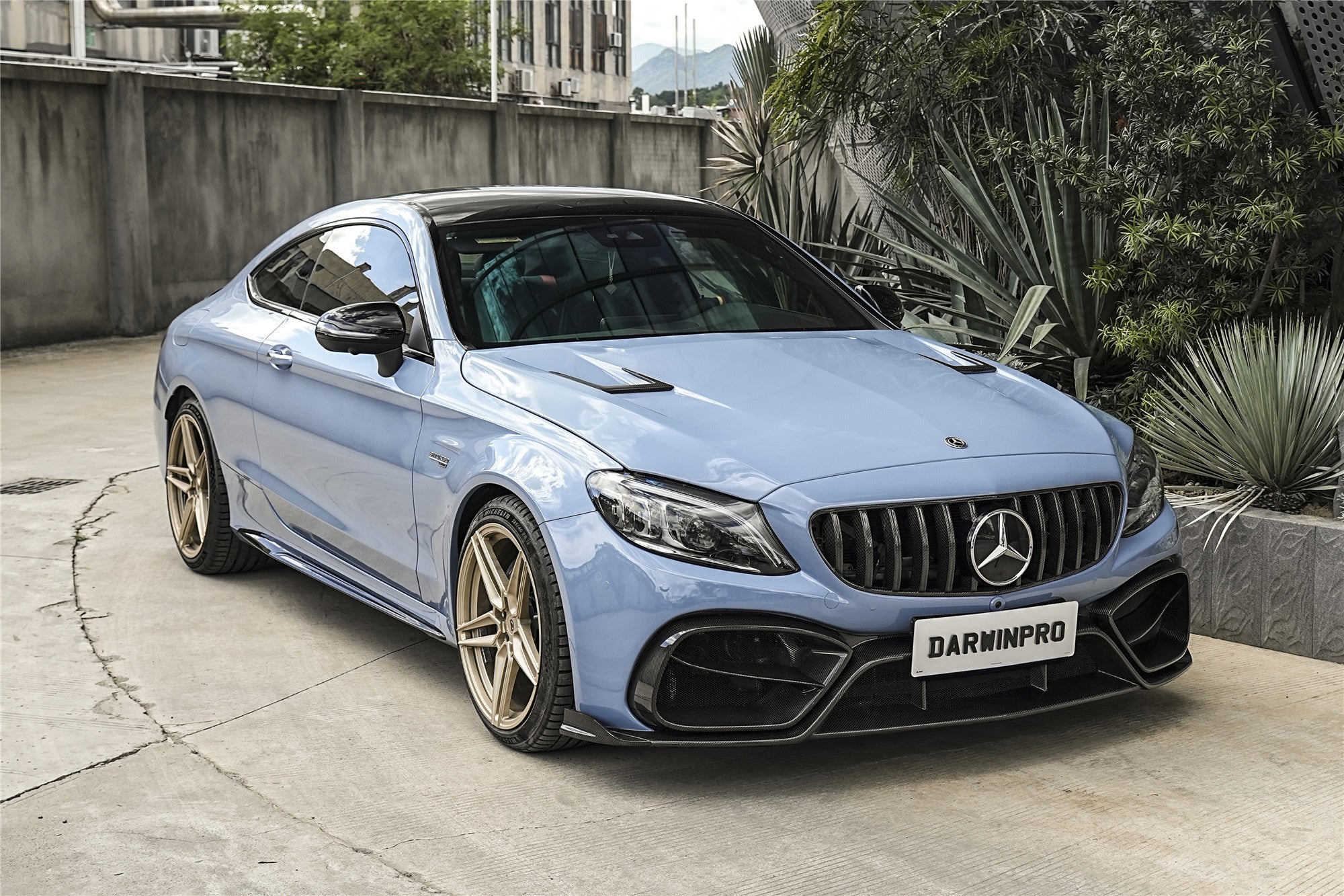 Juego de parachoques delantero DarwinPRO para Mercedes Benz W205 Clase C Coupé IMP Design (2016-2023) | Compatible con C300, C400 y C43AMG