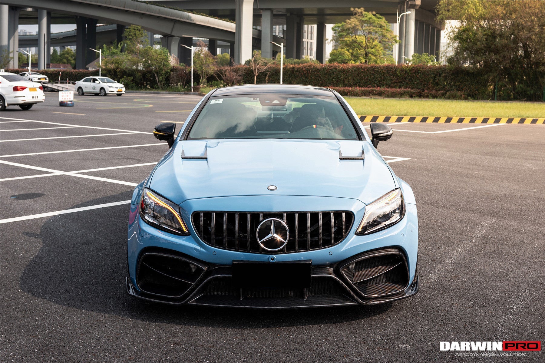 Juego de parachoques delantero DarwinPRO para Mercedes Benz W205 Clase C Coupé IMP Design (2016-2023) | Compatible con C300, C400 y C43AMG