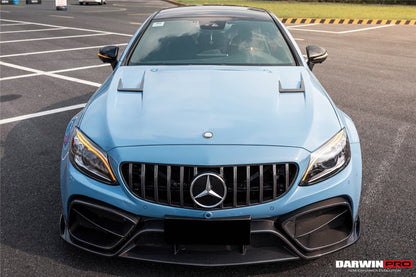 Juego de parachoques delantero DarwinPRO para Mercedes Benz W205 Clase C Coupé IMP Design (2016-2023) | Compatible con C300, C400 y C43AMG