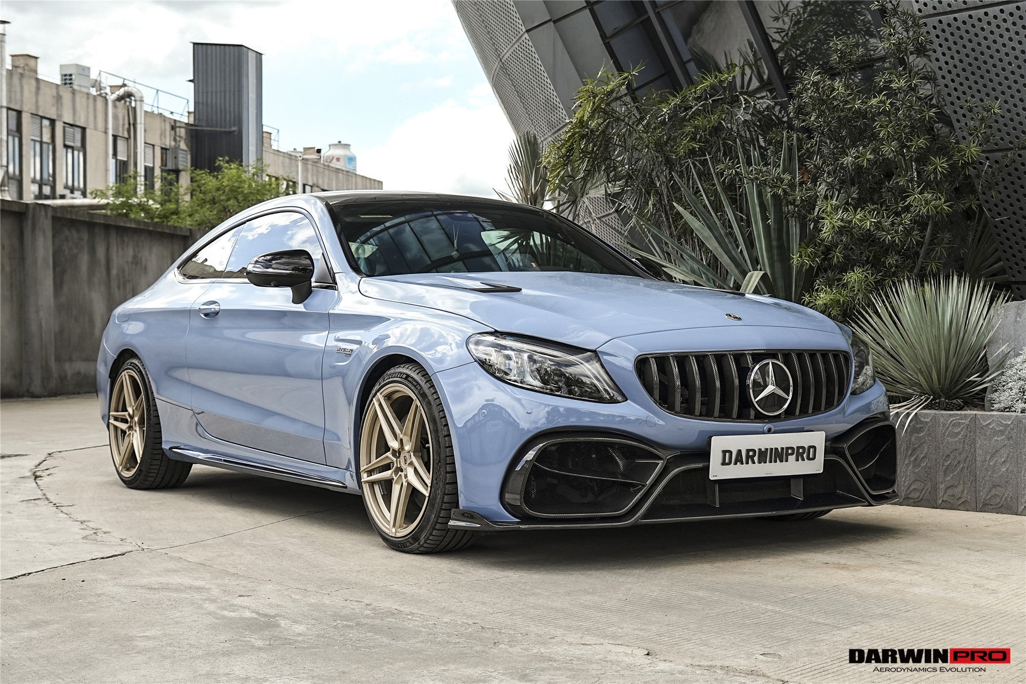 Juego de parachoques delantero DarwinPRO para Mercedes Benz W205 Clase C Coupé IMP Design (2016-2023) | Compatible con C300, C400 y C43AMG