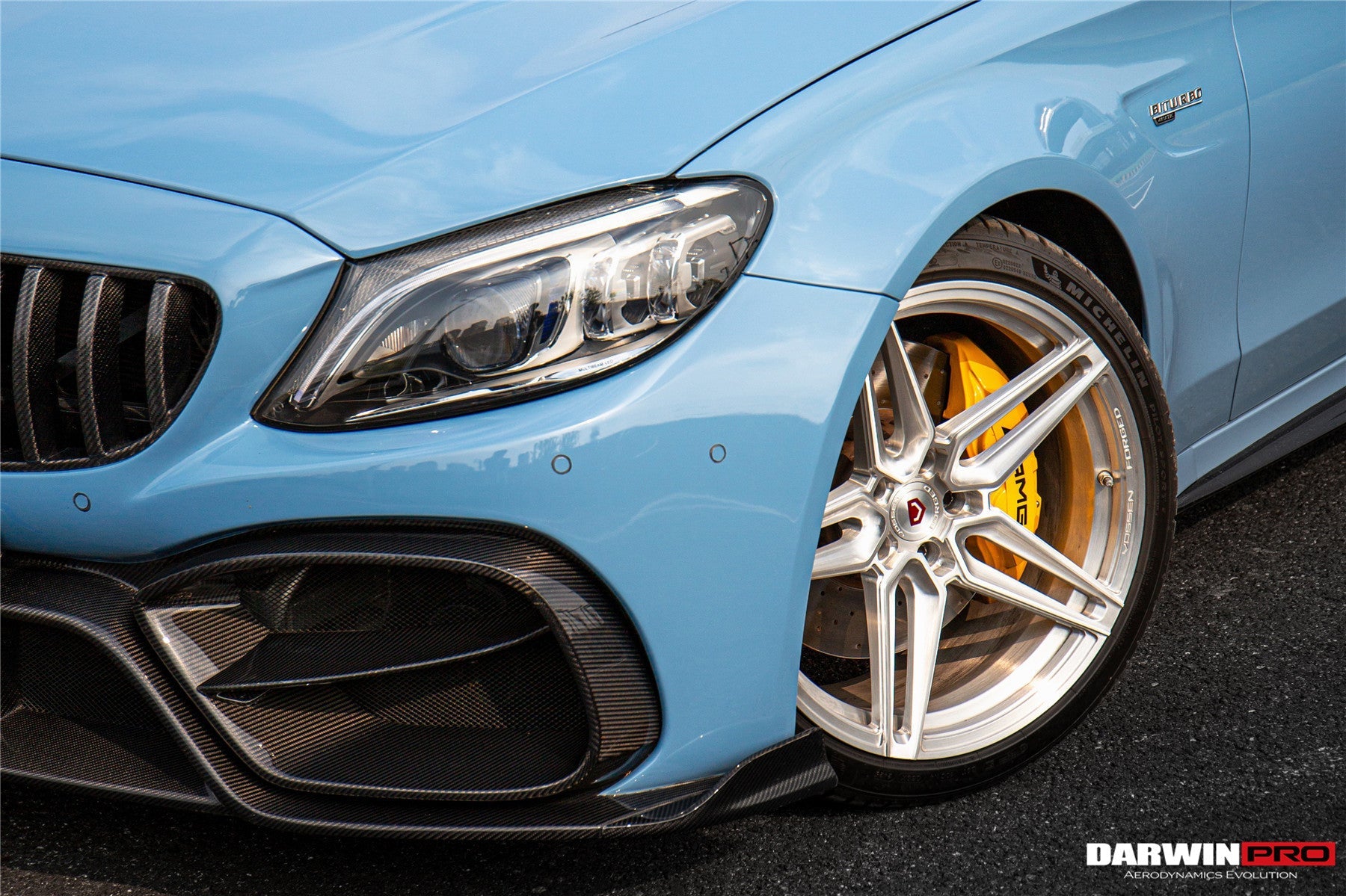 Juego de parachoques delantero DarwinPRO para Mercedes Benz W205 Clase C Coupé IMP Design (2016-2023) | Compatible con C300, C400 y C43AMG