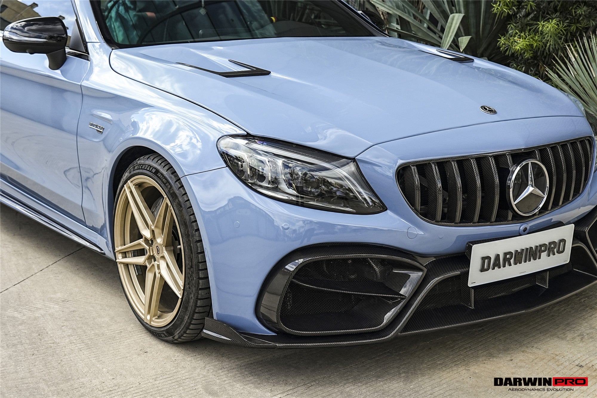 Juego de parachoques delantero DarwinPRO para Mercedes Benz W205 Clase C Coupé IMP Design (2016-2023) | Compatible con C300, C400 y C43AMG