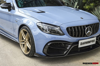 Juego de parachoques delantero DarwinPRO para Mercedes Benz W205 Clase C Coupé IMP Design (2016-2023) | Compatible con C300, C400 y C43AMG