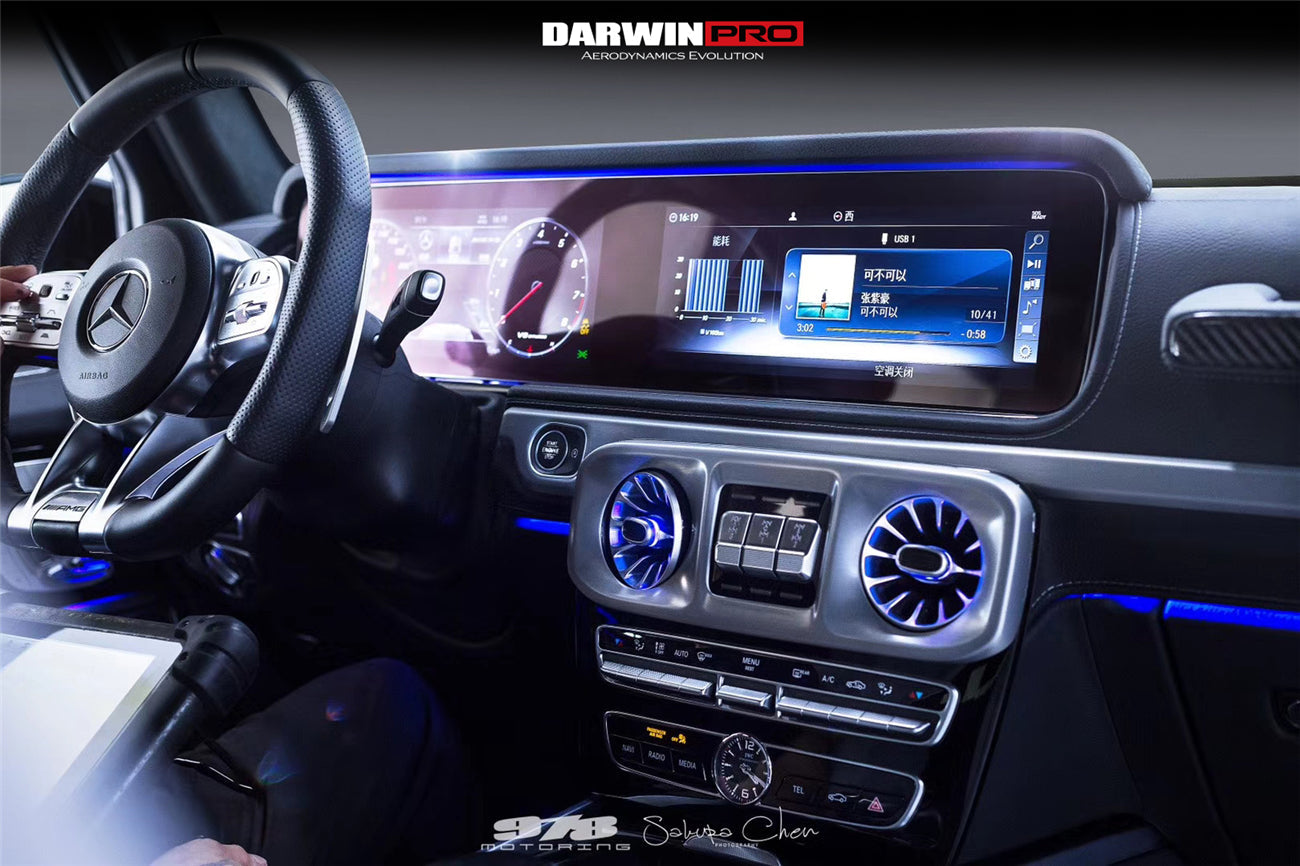 Reemplazo del panel de fibra de carbono seco para la pantalla del Mercedes Benz W464 G550 G63 AMG Clase G (2019-2023) de DarwinPRO