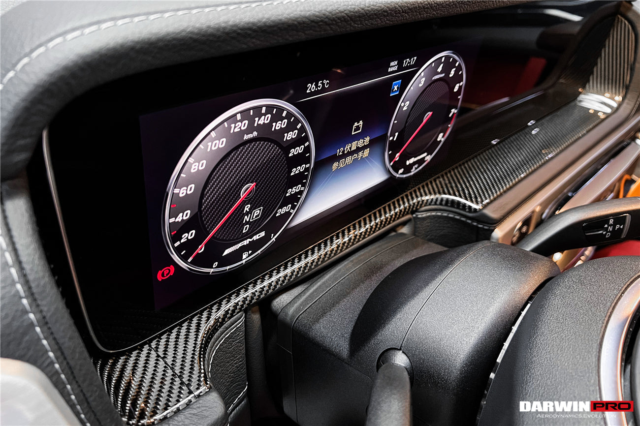 Reemplazo del panel de fibra de carbono seco para la pantalla del Mercedes Benz W464 G550 G63 AMG Clase G (2019-2023) de DarwinPRO