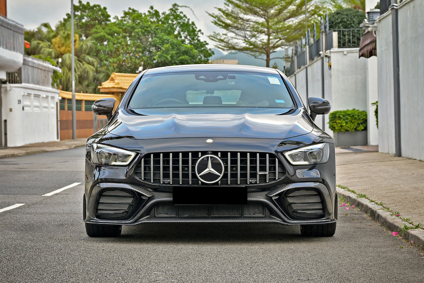 Borde delantero de fibra de carbono DarwinPRO 2019-2024 Mercedes Benz AMG GT63 S Coupé de 4 puertas X290