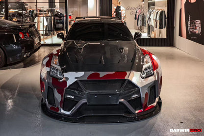 DarwinPRO BKSSII Style Partial Carbon Fiber Full Wide Body Kit | 2008-2023 Nissan GTR R35