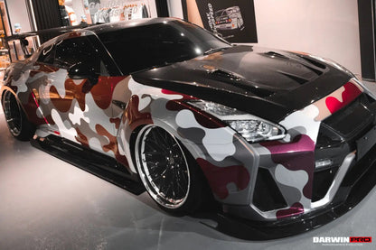 DarwinPRO BKSSII Style Partial Carbon Fiber Full Wide Body Kit | 2008-2023 Nissan GTR R35