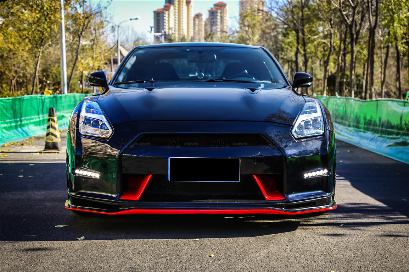 DarwinPRO Ver15 NSM Style Partial Carbon Fiber Front Bumper | 2008-2016 Nissan GTR R35