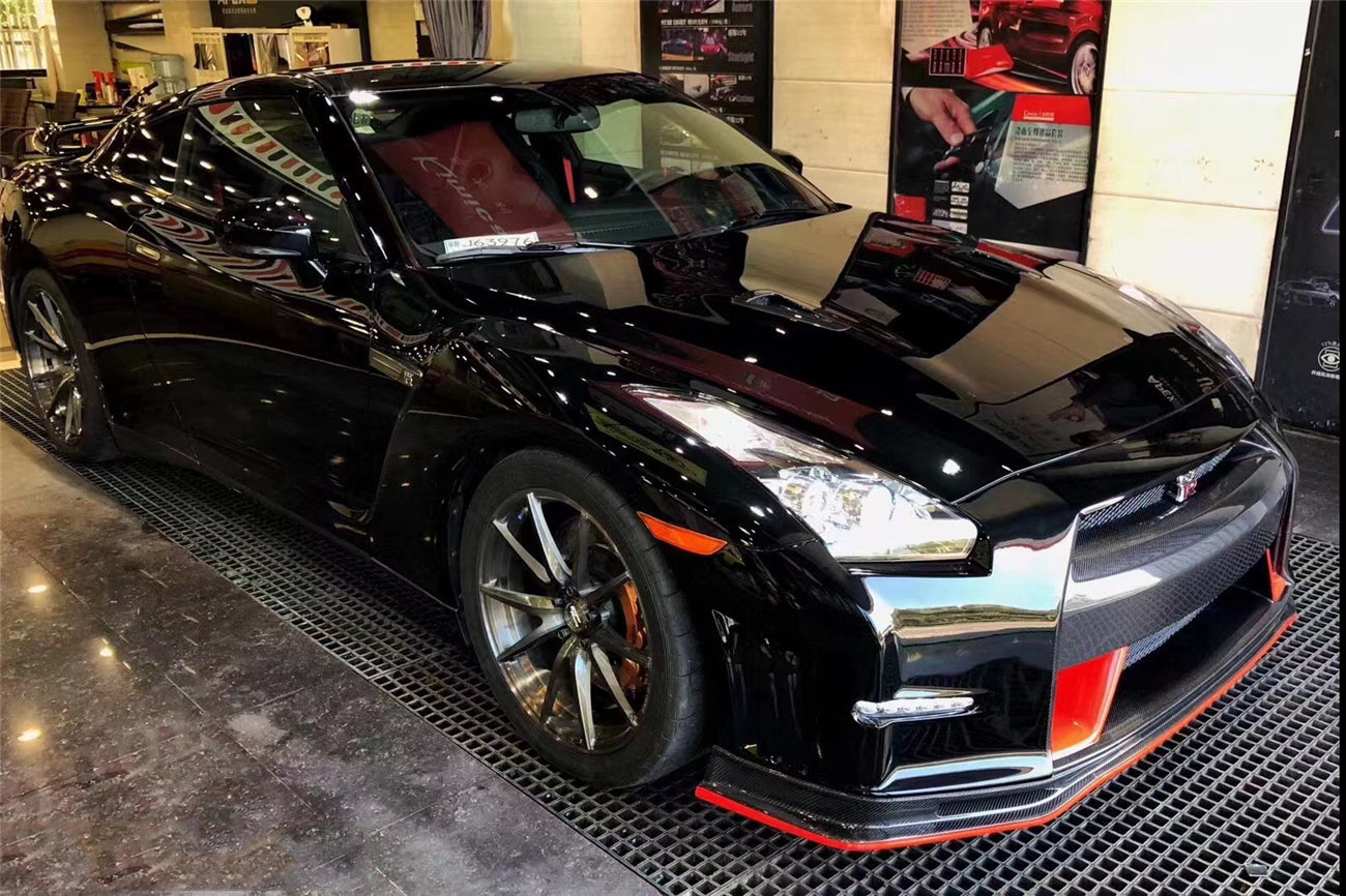 DarwinPRO Ver15 NSM Style Partial Carbon Fiber Front Bumper | 2008-2016 Nissan GTR R35