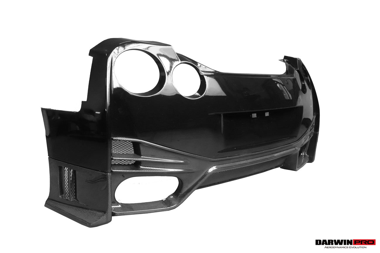 DarwinPRO NSM Style Partial Carbon Fiber Rear Bumper | 2008-2023 Nissan GTR R35