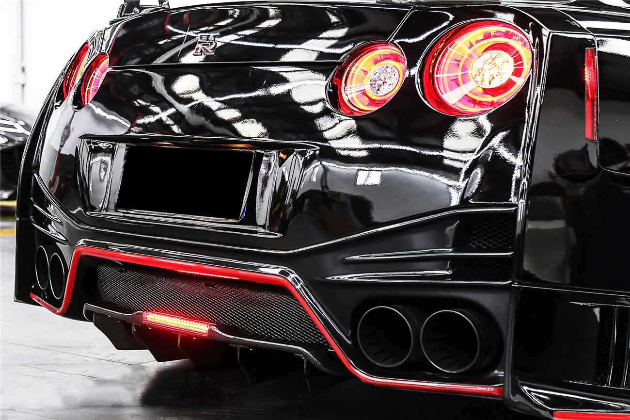 Difusor trasero de fibra de carbono DarwinPRO 2012-2023 Nissan GTR R35 DBA EBA BKSS