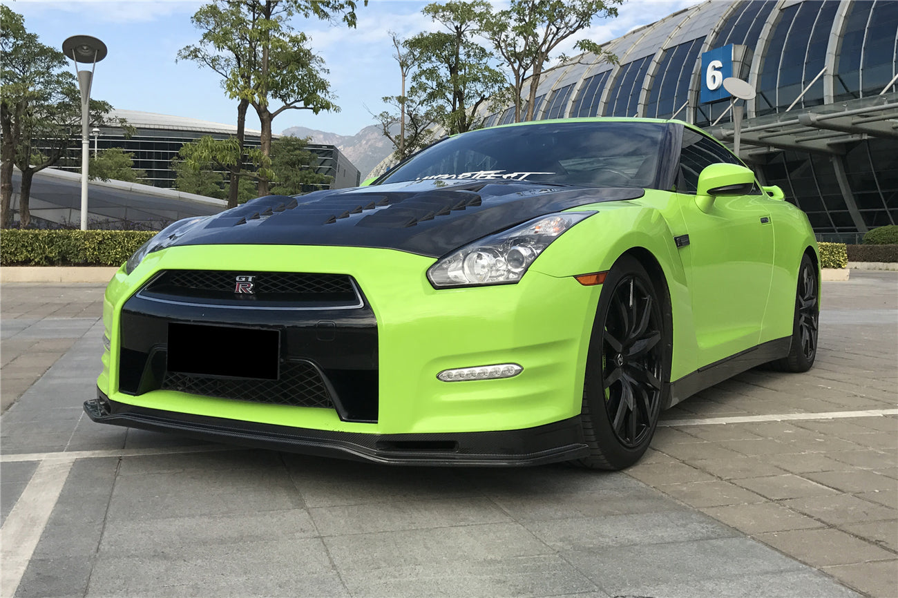 Faldón delantero parcial de fibra de carbono estilo DarwinPRO NSM | Nissan GTR R35 2012-2016