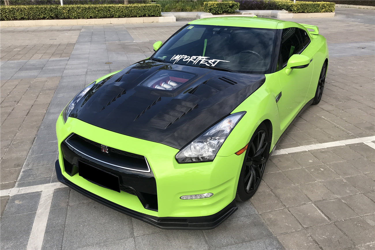 Faldón delantero parcial de fibra de carbono estilo DarwinPRO NSM | Nissan GTR R35 2012-2016