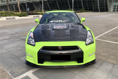 Faldón delantero parcial de fibra de carbono estilo DarwinPRO NSM | Nissan GTR R35 2012-2016