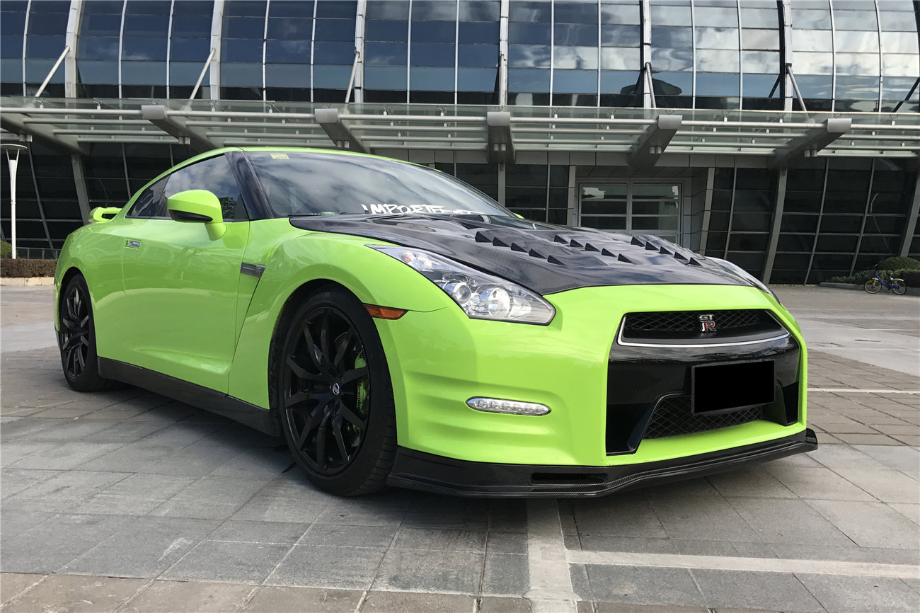 Faldón delantero parcial de fibra de carbono estilo DarwinPRO NSM | Nissan GTR R35 2012-2016