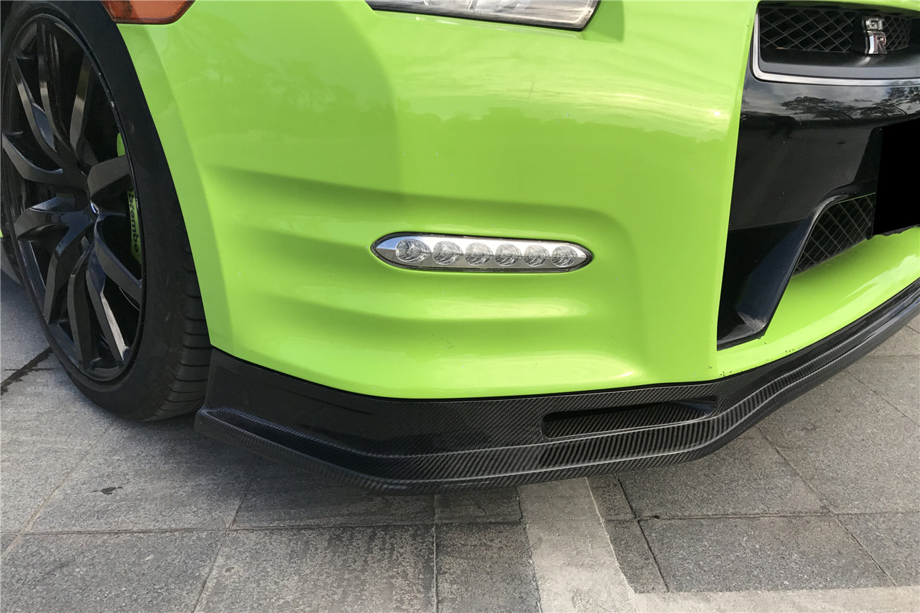 Faldón delantero parcial de fibra de carbono estilo DarwinPRO NSM | Nissan GTR R35 2012-2016