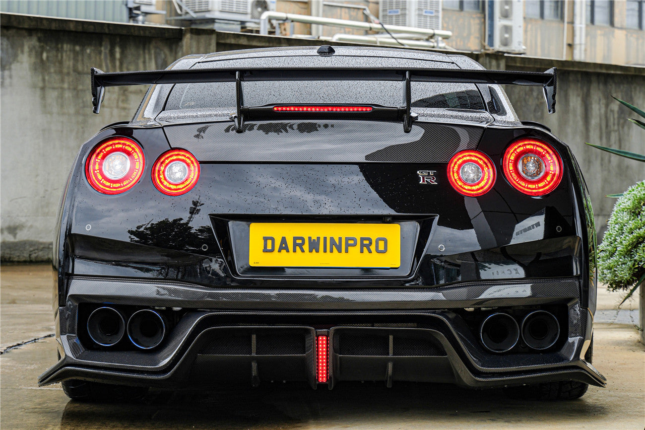 Difusor trasero de fibra de carbono DarwinPRO 2017-2023 Nissan GTR R35 EBA BKSS