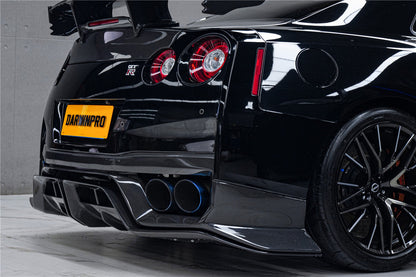 Difusor trasero de fibra de carbono DarwinPRO 2017-2023 Nissan GTR R35 EBA BKSS