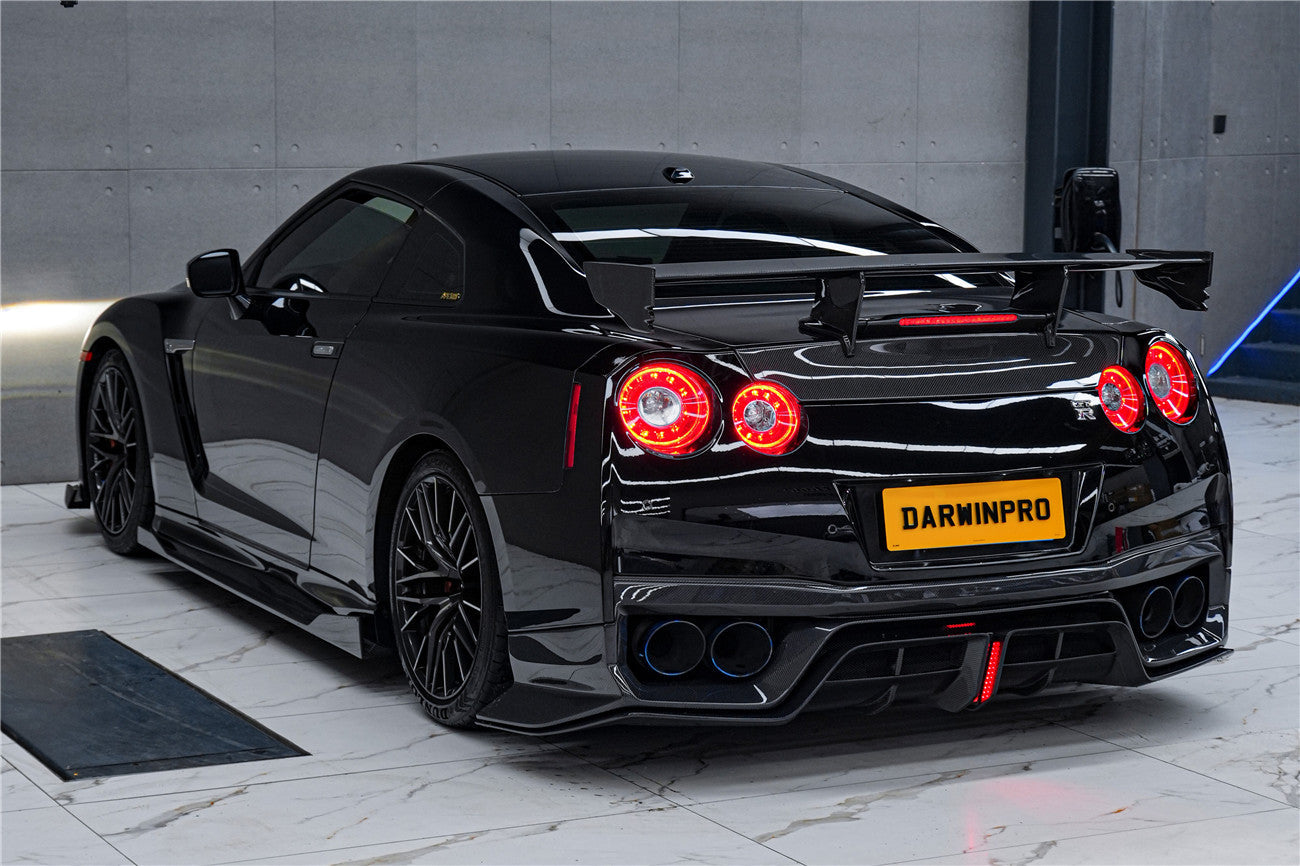 Faldones laterales de fibra de carbono DarwinPRO para Nissan GTR R35 EBA BKSS (2008-2023)
