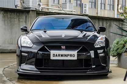 DarwinPRO 2017-2023 Nissan GTR R35 EBA BKSS Style Carbon Fiber Front Lip