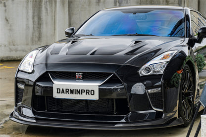 DarwinPRO 2017-2023 Nissan GTR R35 EBA BKSS Style Carbon Fiber Front Lip