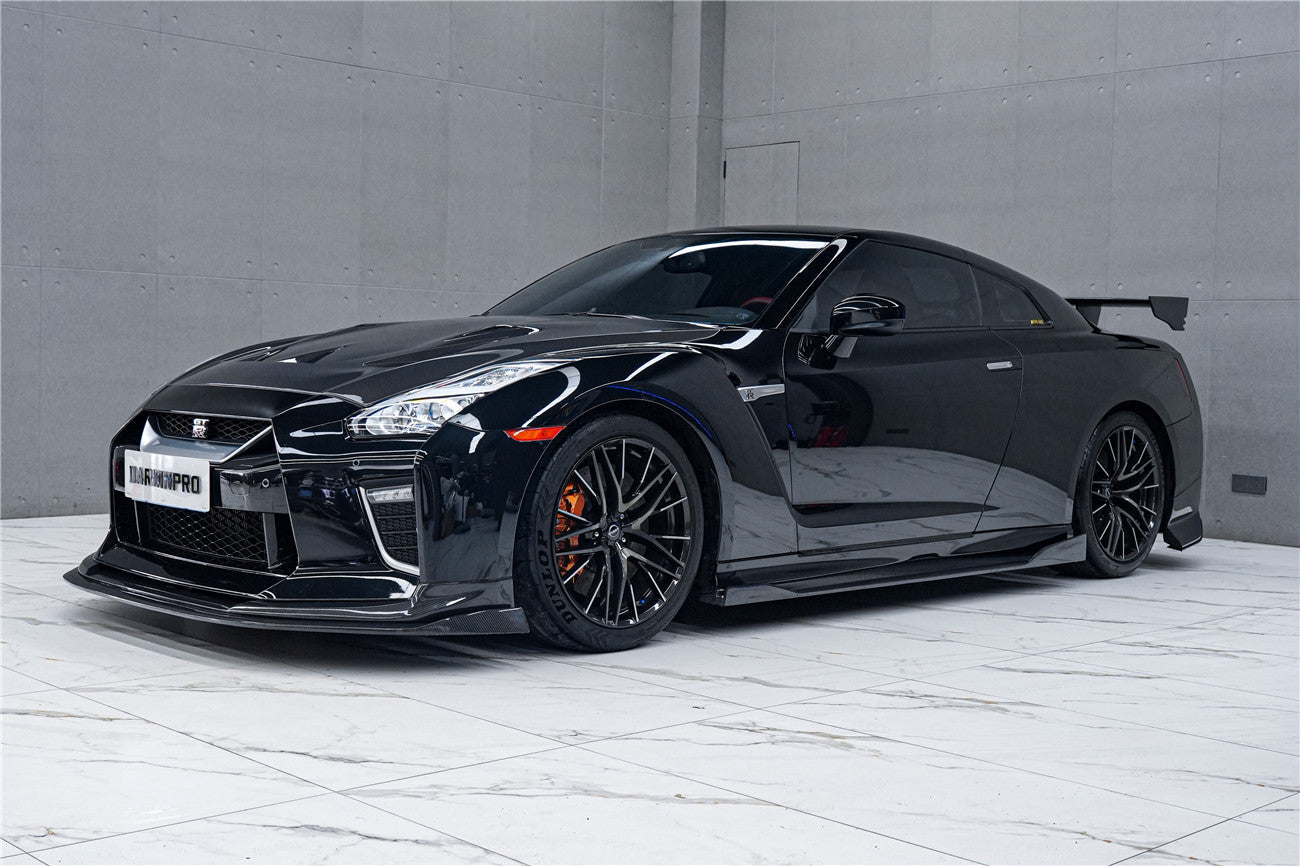 Faldones laterales de fibra de carbono DarwinPRO para Nissan GTR R35 EBA BKSS (2008-2023)