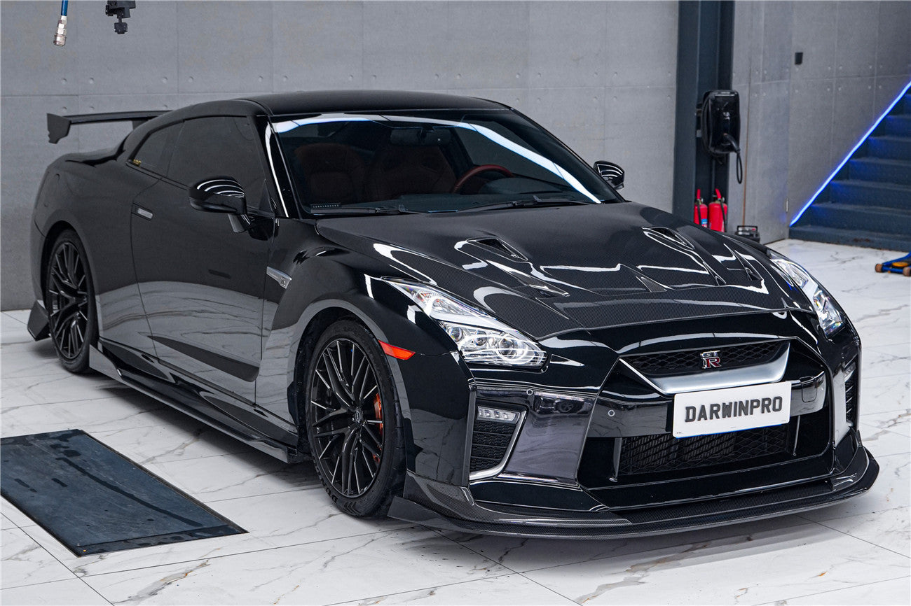 Faldones laterales de fibra de carbono DarwinPRO para Nissan GTR R35 EBA BKSS (2008-2023)