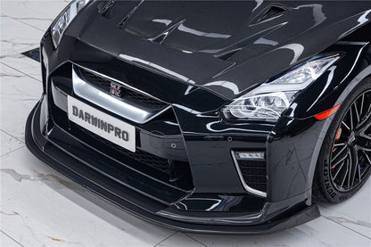 DarwinPRO 2017-2023 Nissan GTR R35 EBA BKSS Style Carbon Fiber Front Lip