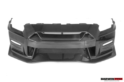 DarwinPRO 2017-2023 Nissan GTR R35 EBA NSM Style Partial Carbon Fiber Front Bumper