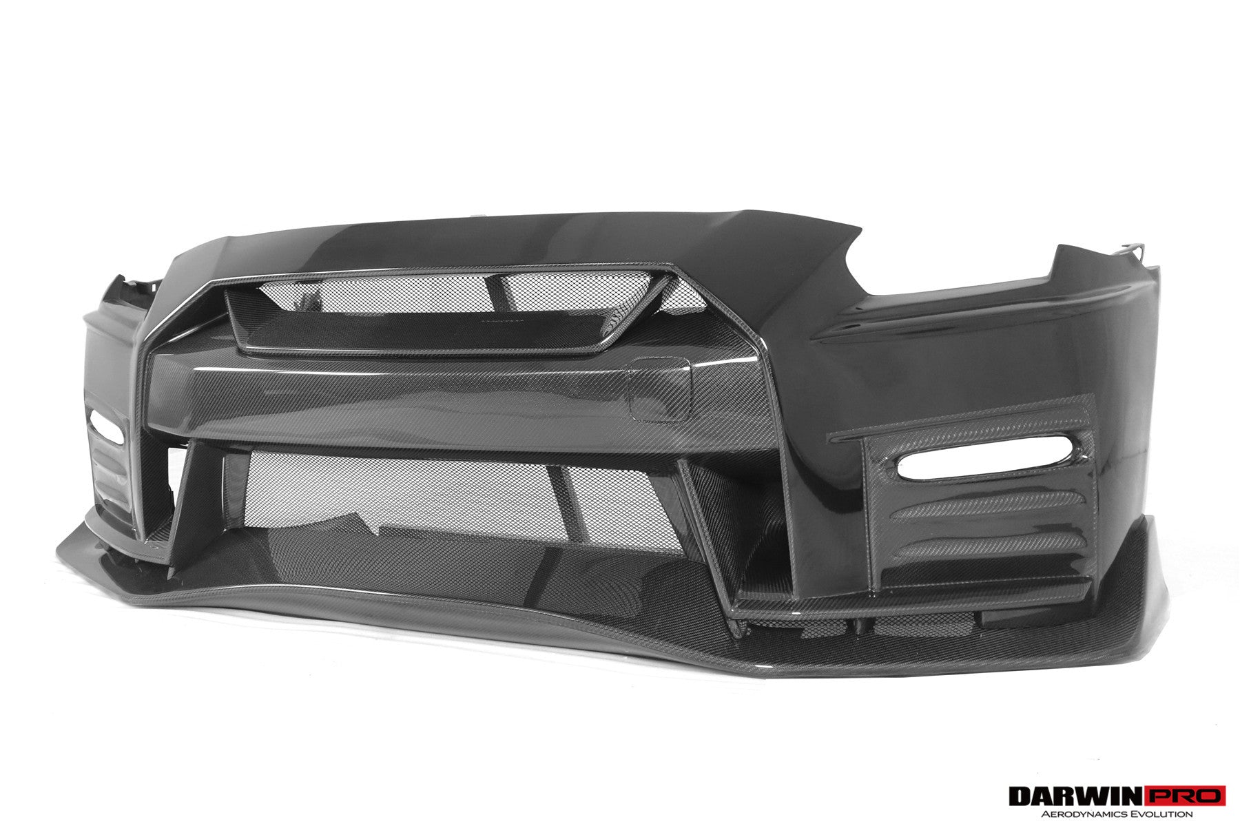 DarwinPRO 2017-2023 Nissan GTR R35 EBA NSM Style Partial Carbon Fiber Front Bumper
