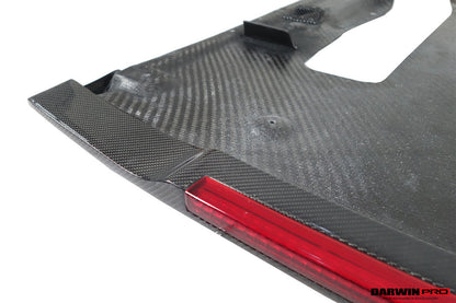 DarwinPRO 2012-2023 Nissan GTR R35 DBA EBA NSM Style Carbon Fiber Rear Diffuser Undertary With Break Light