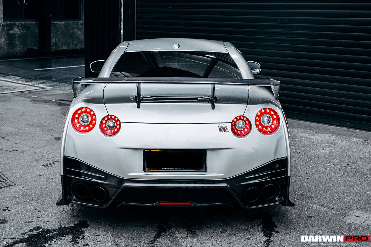 DarwinPRO NSM Style Partial Carbon Fiber Rear Bumper | 2008-2023 Nissan GTR R35