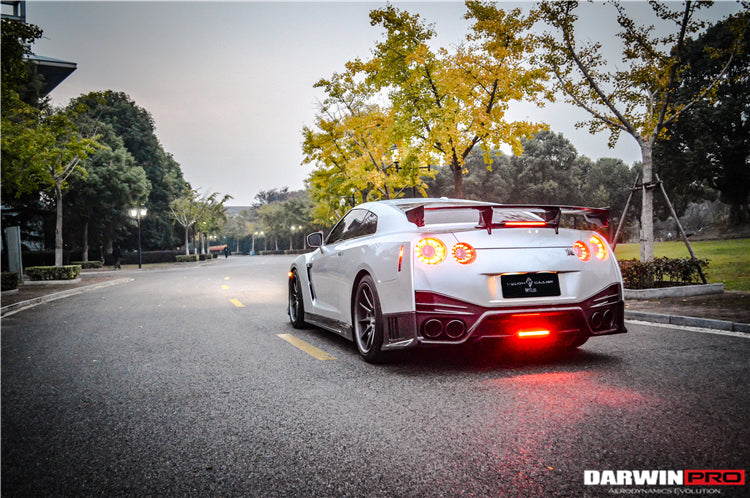 DarwinPRO NSM Style Partial Carbon Fiber Rear Bumper | 2008-2023 Nissan GTR R35